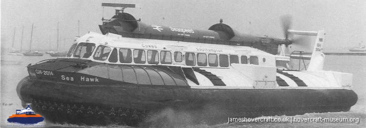 SRN6 with Seaspeed -  (credit: The <a href='http://www.hovercraft-museum.org/' target='_blank'>Hovercraft Museum Trust</a>).